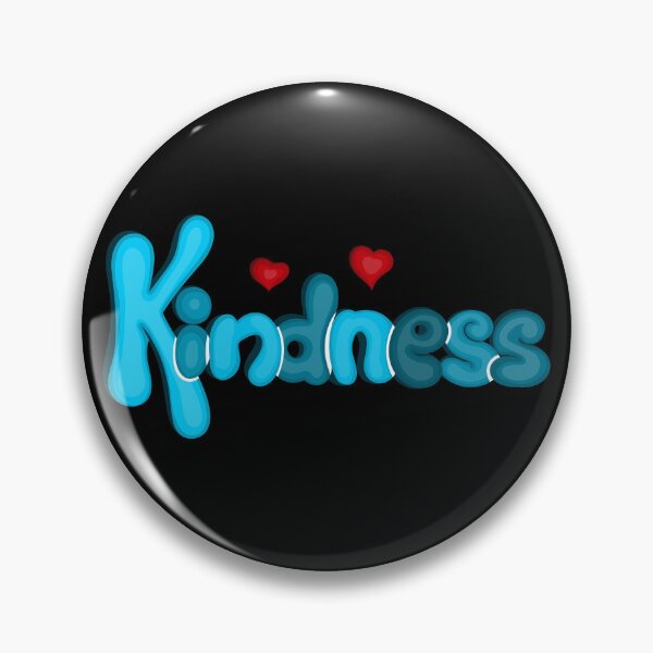 Item preview, Kindness Hand Drawn Blue Illustration With 2 Red Hearts designed and sold by Kill Tony Fan Designs.