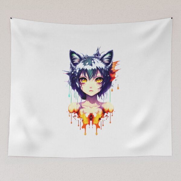 Item preview, Flame Feline Woman A2 designed and sold by WalaceCamargo.