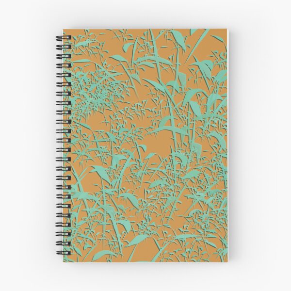 Item preview, 3D Effect Pastel Green Leaves on Orange Background designed and sold by Yolanda Designs.