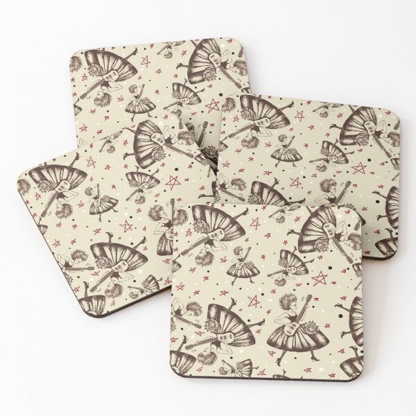 Item preview, Punk Rock Girl Toile designed and sold by Panic Jewelry & Things.