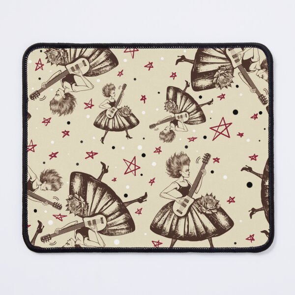 Item preview, Punk Rock Girl Toile designed and sold by Panic Jewelry & Things.