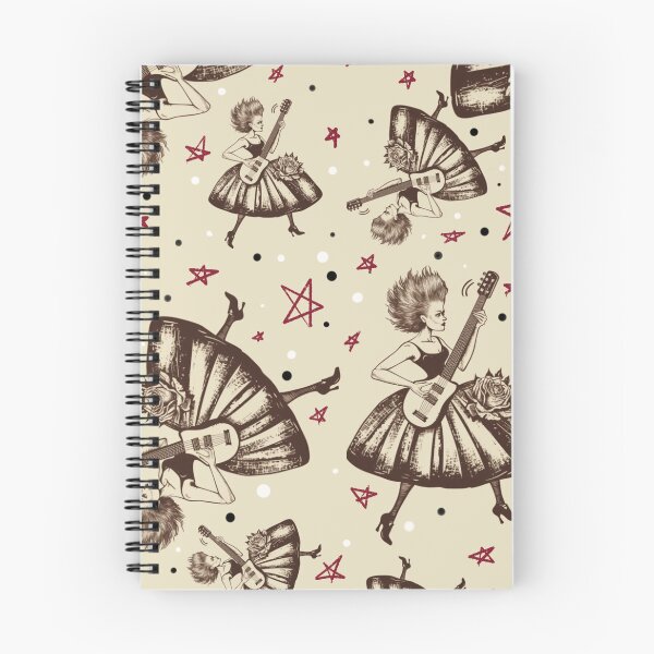 Item preview, Punk Rock Girl Toile designed and sold by Panic Jewelry & Things.