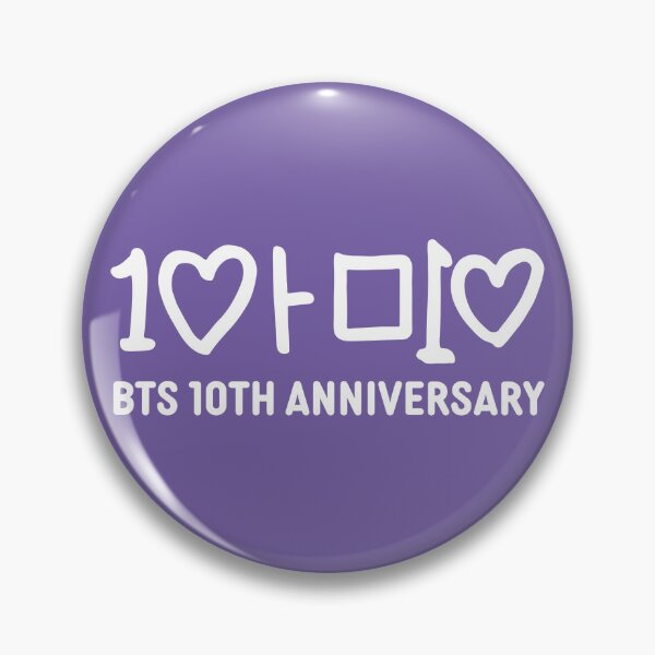 Item preview, BTS 10th Anniversary logo – ARMY 10 designed and sold by onastarrynight.