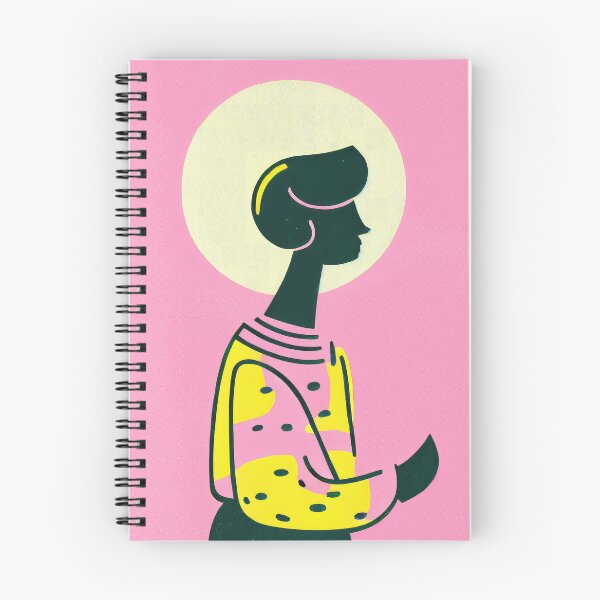 Item preview, Space Girl's Room Retro Poster Art Print designed and sold by PinkNomad.