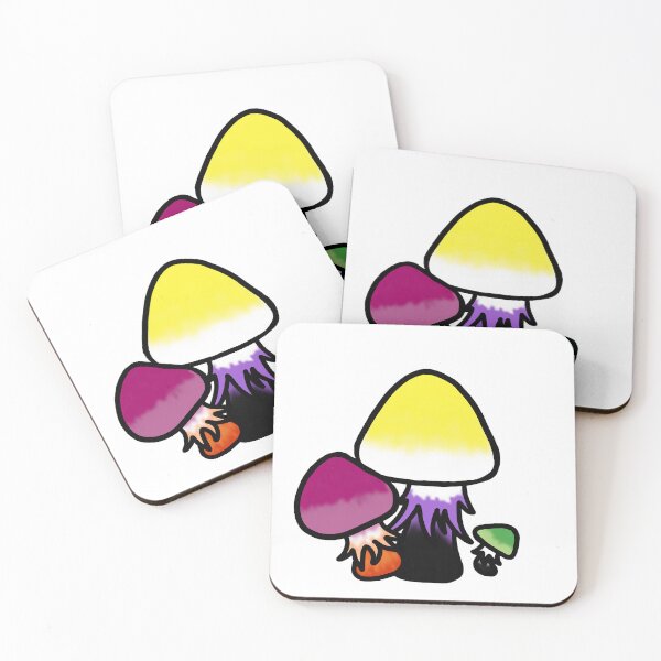 Item preview, Lesbian, Nonbinary, Aro Mushrooms designed and sold by ValentineFlames.