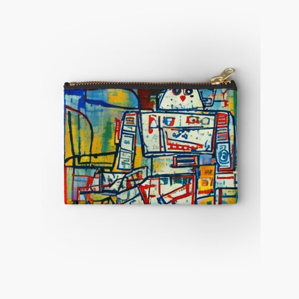 Item preview, Robot street art colorful illustration  designed and sold by RobotAIArt.