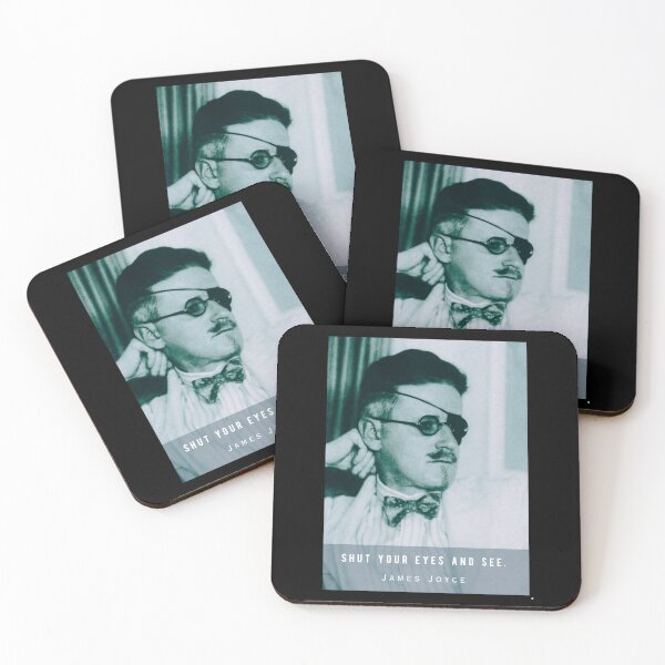 Item preview, James Joyce portrait and quote: Shut your eyes and see. designed and sold by artbleed.