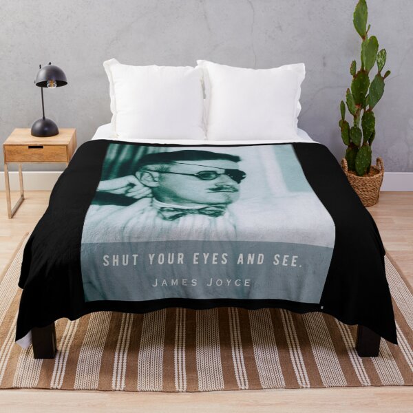 Item preview, James Joyce portrait and quote: Shut your eyes and see. designed and sold by artbleed.