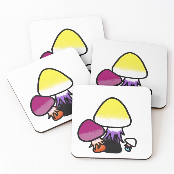 Item preview, Lesbian, Nonbinary, Trans Mushrooms designed and sold by ValentineFlames.