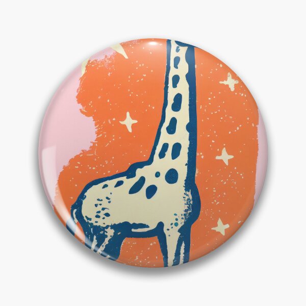 Item preview, Giraffes' Bedtime Stargazing Adventure Retro Poster designed and sold by PinkNomad.