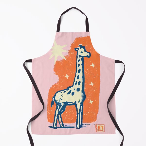 Item preview, Giraffes' Bedtime Stargazing Adventure Retro Poster designed and sold by PinkNomad.