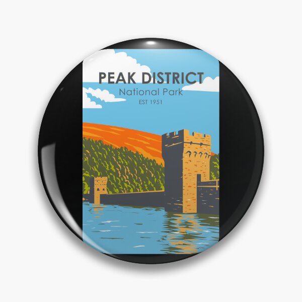 Item preview, Peak District National Park England Vintage designed and sold by KrisSidDesigns.