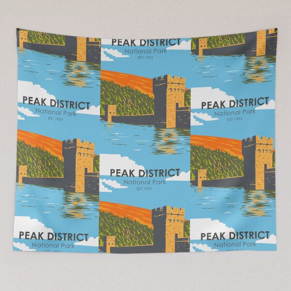 Item preview, Peak District National Park England Vintage designed and sold by KrisSidDesigns.
