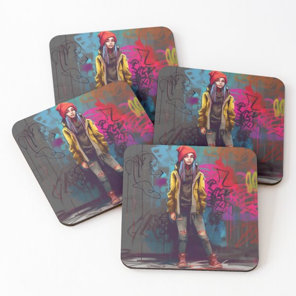 Item preview, graffiti girl in sketchbook style designed and sold by nolutsch.