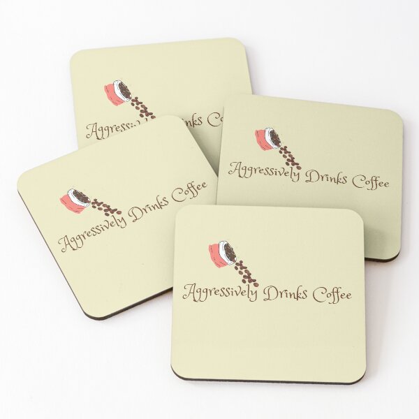 Item preview, aggressively drinks coffee designed and sold by Eman4design.
