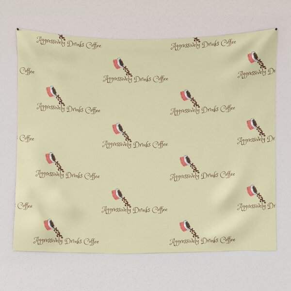 Item preview, aggressively drinks coffee designed and sold by Eman4design.