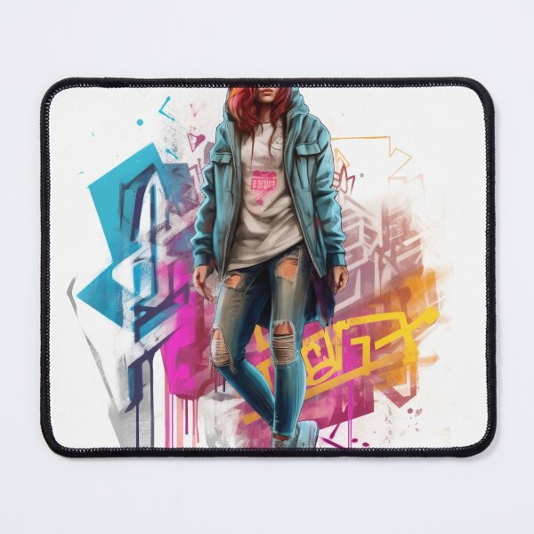 Item preview, graffiti girl in sketchbook style designed and sold by nolutsch.