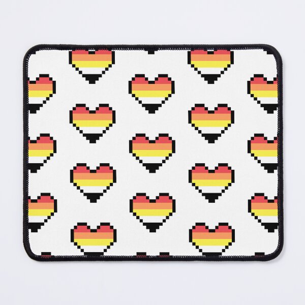 Item preview, Heart flag from Litosexual / Lithosexual / Akoisexual community pixel art white background designed and sold by Axel-Speed.