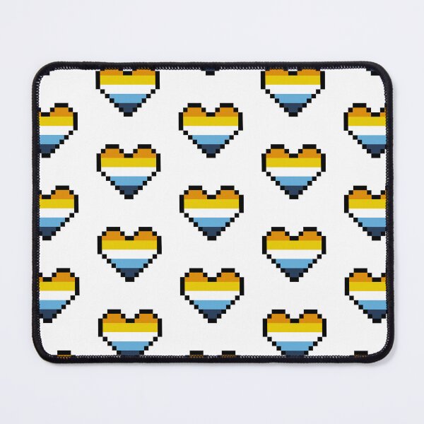Item preview, Heart flag from Aroace community pixel art white background designed and sold by Axel-Speed.