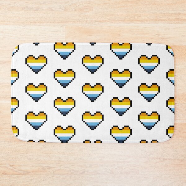 Item preview, Heart flag from Aroace community pixel art white background designed and sold by Axel-Speed.