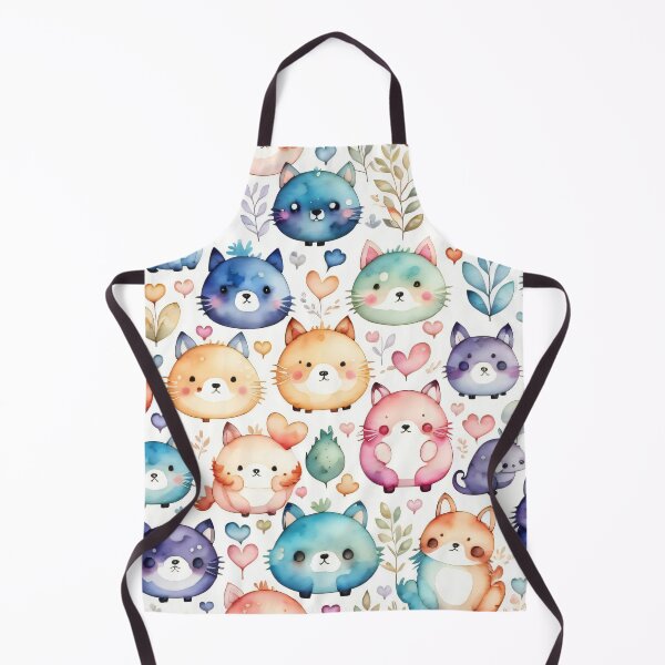 Item preview, Vibrant Whimsical Kitty Pattern designed and sold by Dreamy-Spirit.