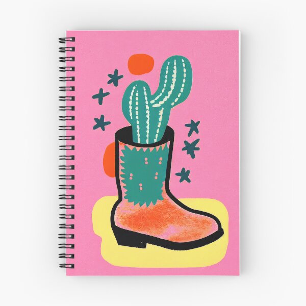 Item preview, Cactus Cowboy Boot Retro Poster Desert Adventure Room designed and sold by PinkNomad.