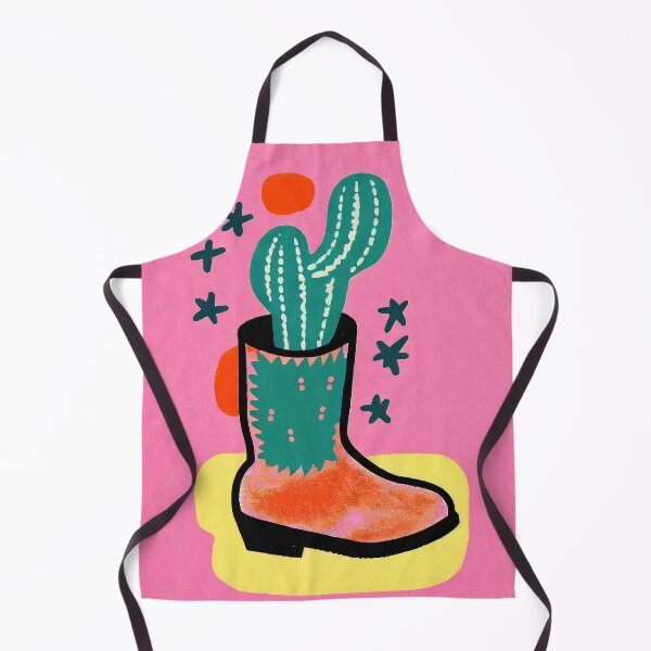 Item preview, Cactus Cowboy Boot Retro Poster Desert Adventure Room designed and sold by PinkNomad.