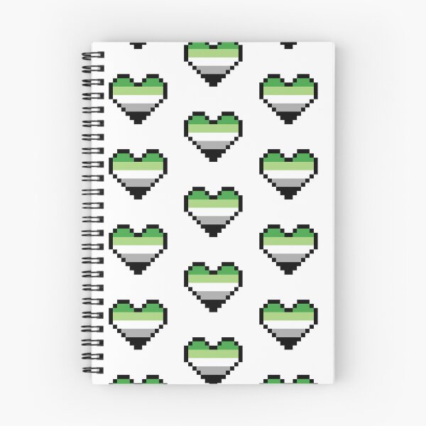 Item preview, Heart flag from Arromántica / Aromantic community pixel art white background designed and sold by Axel-Speed.