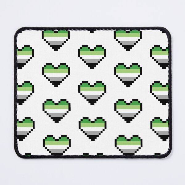 Item preview, Heart flag from Arromántica / Aromantic community pixel art white background designed and sold by Axel-Speed.