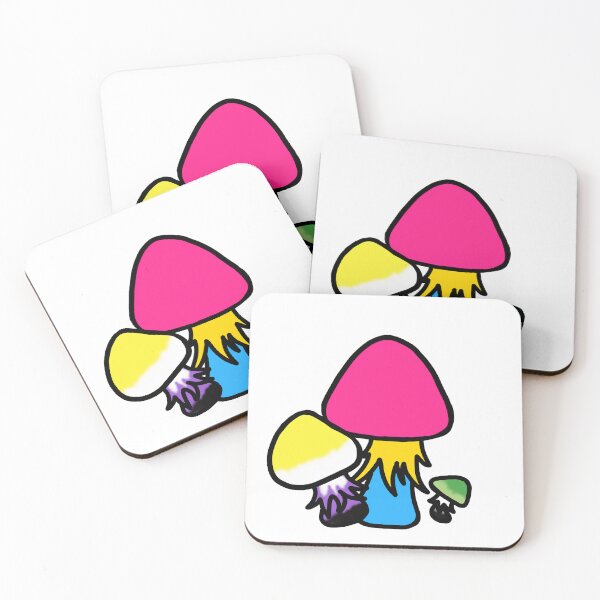 Item preview, Nonbinary, Pan, Aro Mushrooms designed and sold by ValentineFlames.