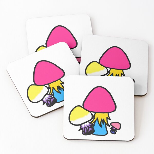 Item preview, Nonbinary, Pan, Genderfluid Mushrooms designed and sold by ValentineFlames.