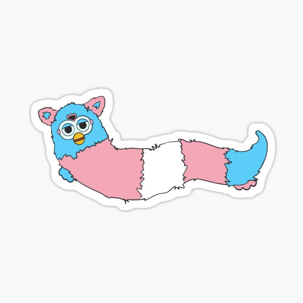 Trans Pride Furby Sticker For Sale By Shrimp Goose Redbubble