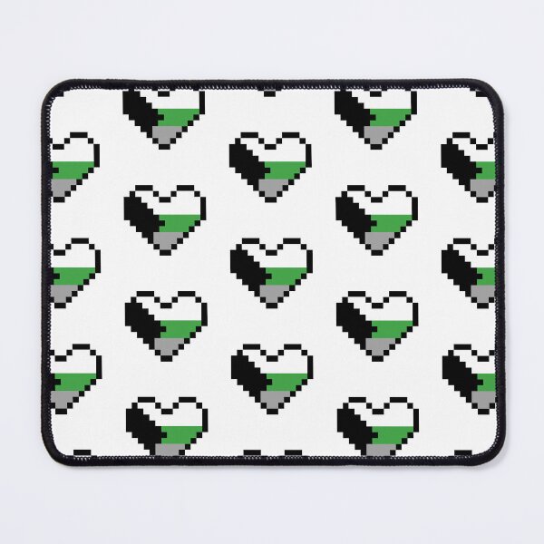 Item preview, Heart flag from Demirromántica / Demiromantic community pixel art white background designed and sold by Axel-Speed.