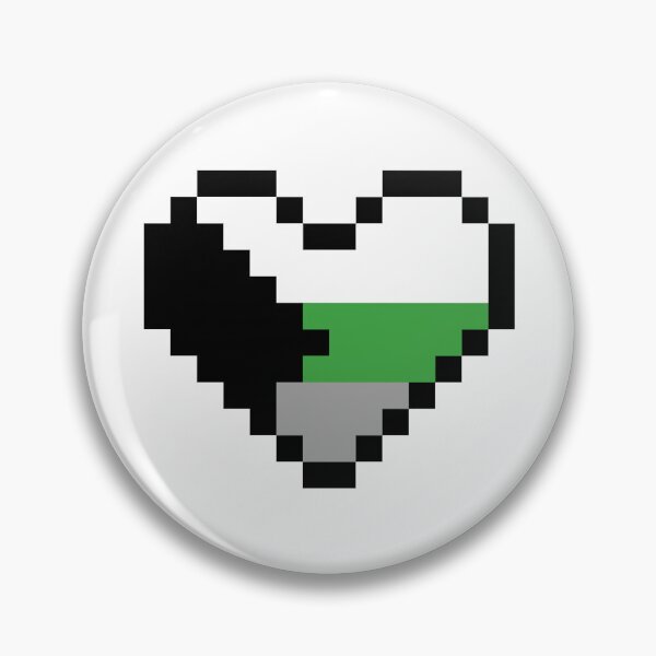Item preview, Heart flag from Demirromántica / Demiromantic community pixel art white background designed and sold by Axel-Speed.