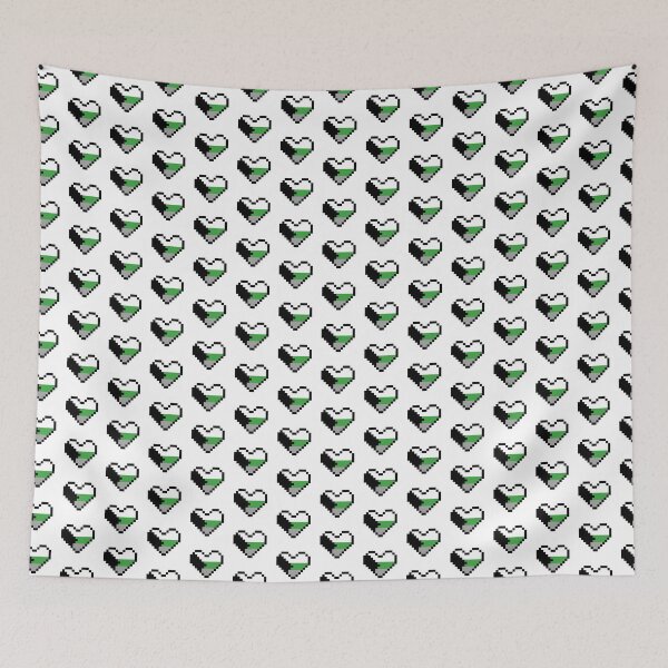 Item preview, Heart flag from Demirromántica / Demiromantic community pixel art white background designed and sold by Axel-Speed.