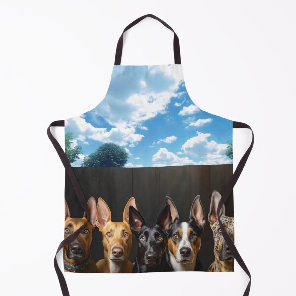 Item preview, Five funny curious dogs looking peeping staring peeking standing on in inside out of through window view designed and sold by zand-n-zive.