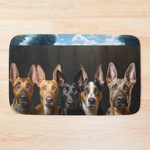 Item preview, Five funny curious dogs looking peeping staring peeking standing on in inside out of through window view designed and sold by zand-n-zive.