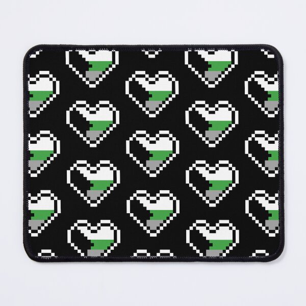 Item preview, Heart flag from Demirromántica / Demiromantic community pixel art black background designed and sold by Axel-Speed.
