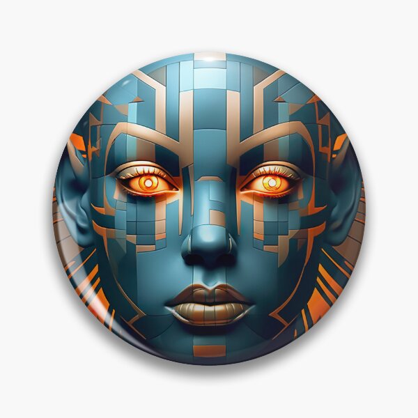 Item preview, Symphony of Shapes: Abstract Geometric Woman's Face designed and sold by EVA4designs.