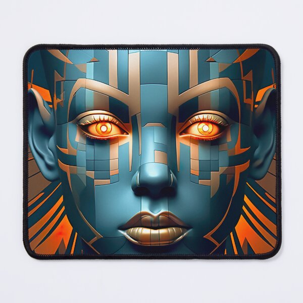 Item preview, Symphony of Shapes: Abstract Geometric Woman's Face designed and sold by EVA4designs.