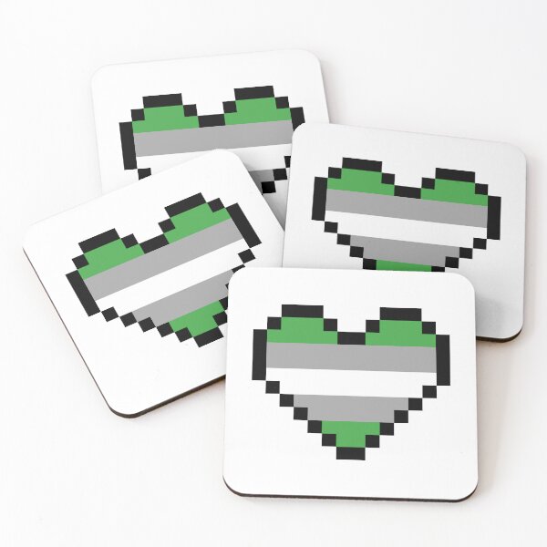 Item preview, Heart flag from Grisromántica / Grayromantic community pixel art white background designed and sold by Axel-Speed.