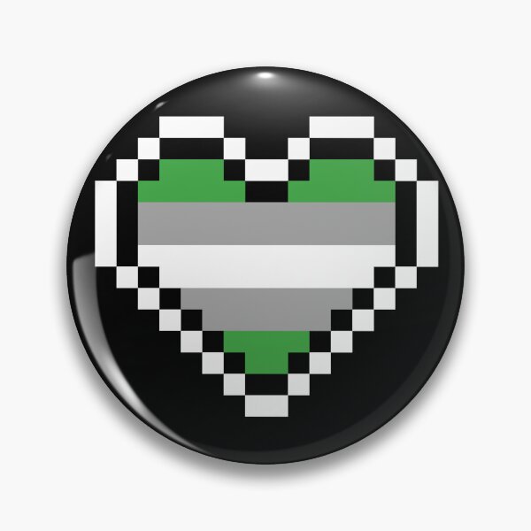 Item preview, Heart flag from Grisromántica / Grayromantic community pixel art black background designed and sold by Axel-Speed.