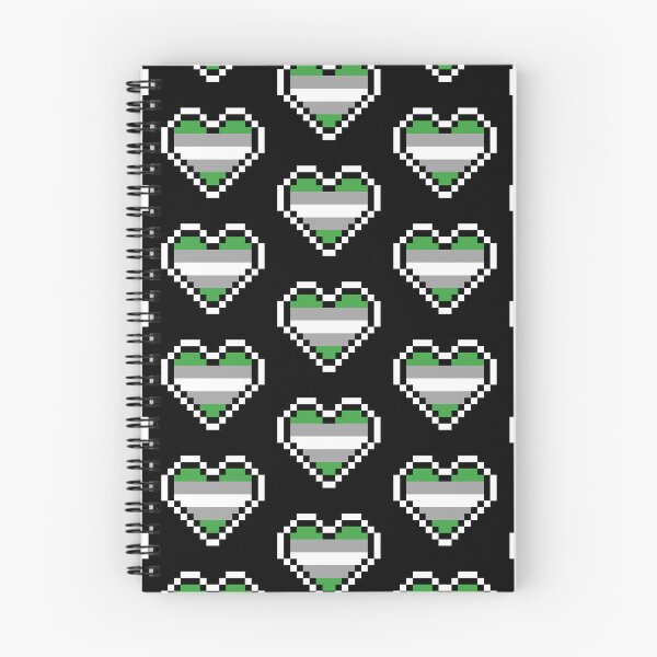 Item preview, Heart flag from Grisromántica / Grayromantic community pixel art black background designed and sold by Axel-Speed.
