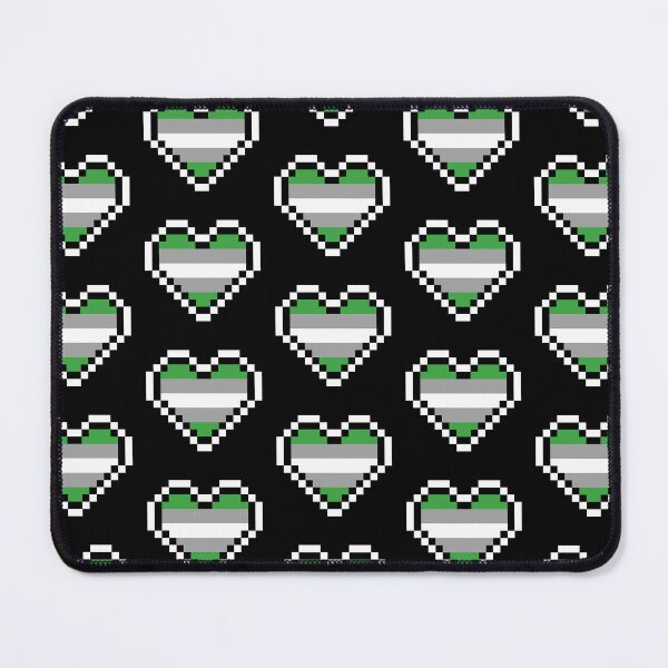 Item preview, Heart flag from Grisromántica / Grayromantic community pixel art black background designed and sold by Axel-Speed.