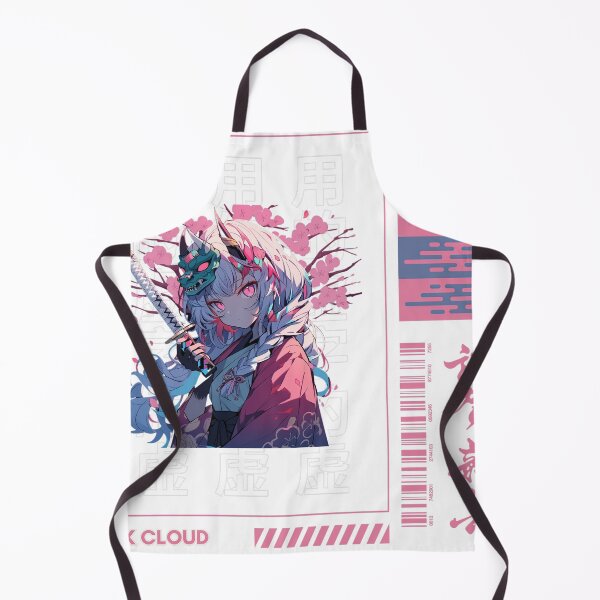 Item preview, anime girl with sword and mask designed and sold by karpuz-design.