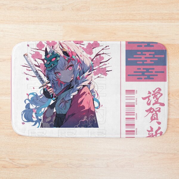 Item preview, anime girl with sword and mask designed and sold by karpuz-design.