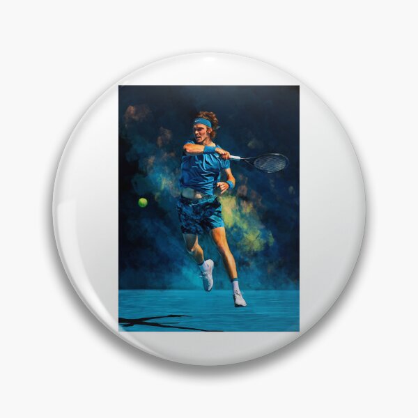 Item preview, Andrey Rublev at Australian Open 2021. Digital artwork print . Tennis fan art gift. Long T-Shi designed and sold by thienkhai6.