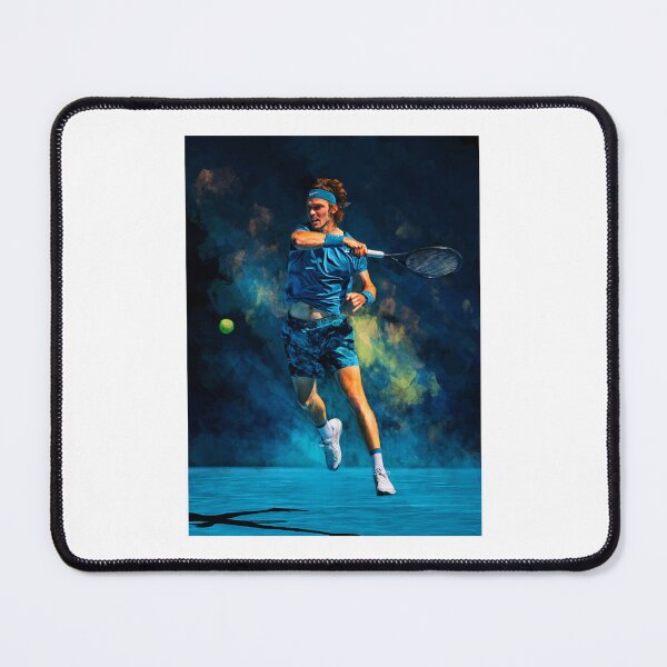 Item preview, Andrey Rublev at Australian Open 2021. Digital artwork print . Tennis fan art gift. Long T-Shi designed and sold by thienkhai6.