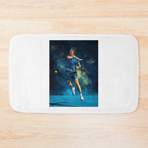 Item preview, Andrey Rublev at Australian Open 2021. Digital artwork print . Tennis fan art gift. Long T-Shi designed and sold by thienkhai6.
