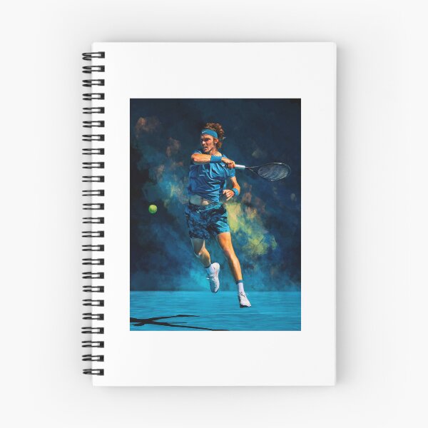 Item preview, Andrey Rublev at Australian Open 2021. Digital artwork print . Tennis fan art gift. Long T-Shi designed and sold by thienkhai6.